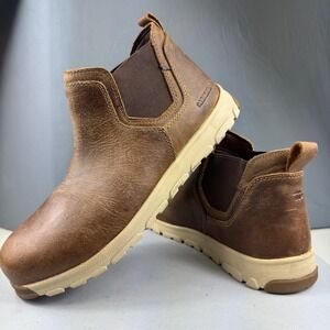 Carolina S-117 CA5574 Mens Size 10.5D Aluminum Safety Toe Romeo Work Boots Brown
